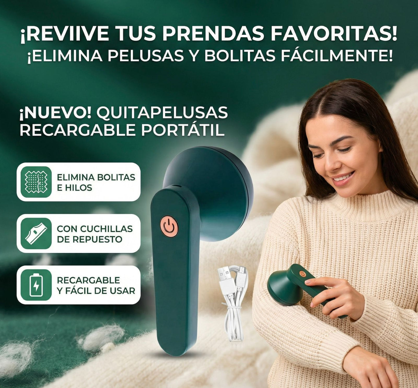 Quita Pelusa Eléctrica