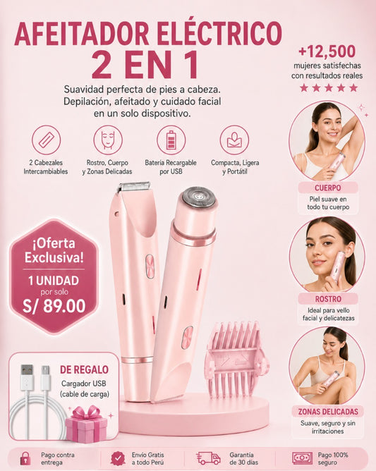 AFEITADOR ELECTRICO 2 EN 1