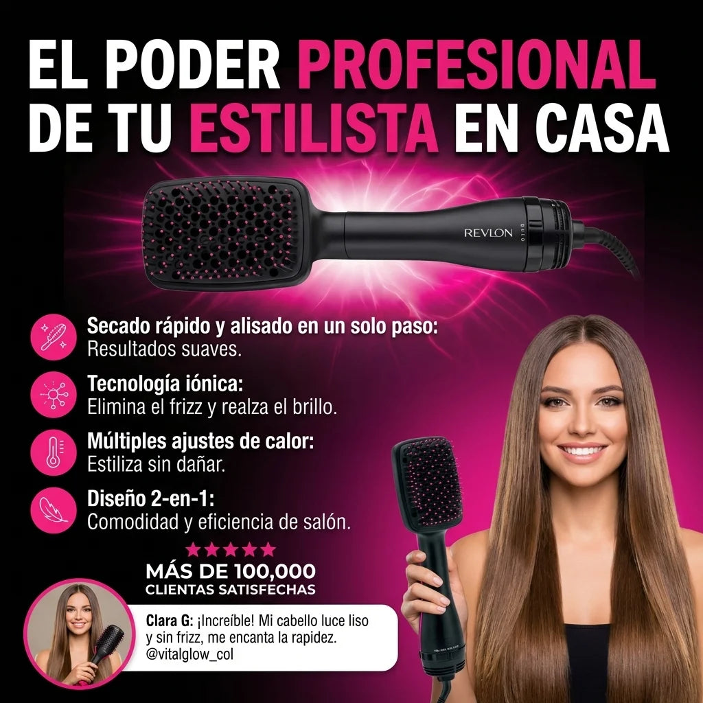 CEPILLO ALISADOR 3 EN 1 REVLON