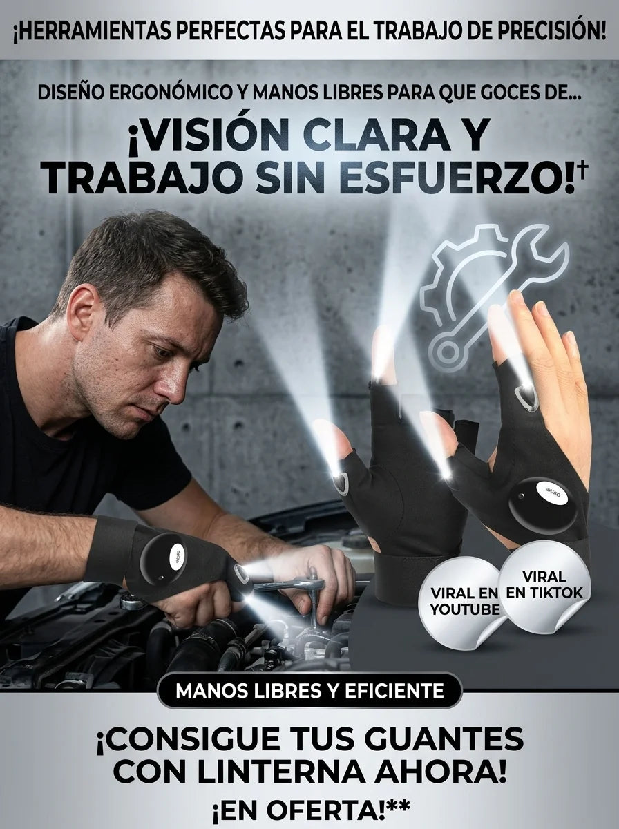 GUANTES CON LINTERNA